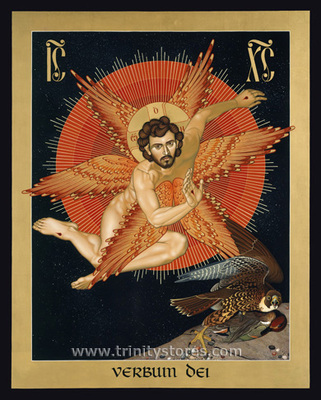 Apr 19 - Seraphic Christ - icon by Br. Robert Lentz, OFM.