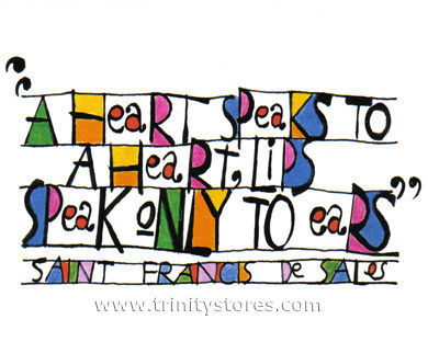 Apr 25 - Heart Speaks To Heart artwork by Br. Mickey McGrath, OSFS. 
