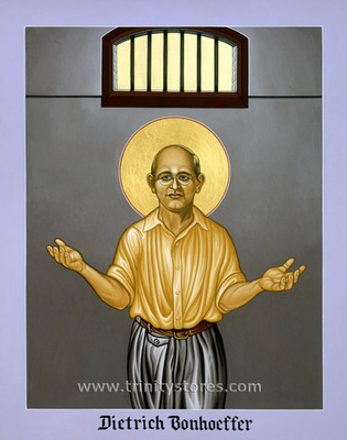 Apr 8 - Dietrich Bonhoeffer icon by Lewis Williams, OFS. 