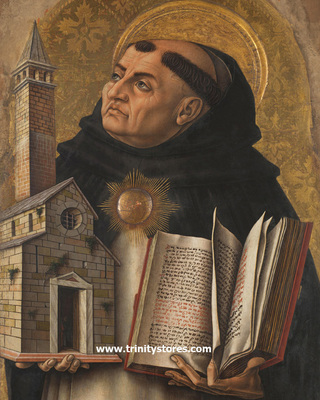 Jan 28 - St. Thomas Aquinas - by Museum Religious Art Classics.